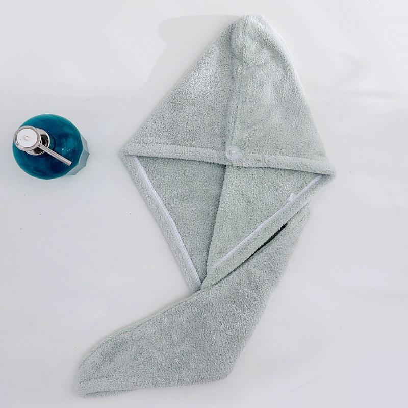 Hairdrying Cap Women Thickened Absorbent Bath Cap Coral Fleece Headscarf Adult Quick-drying