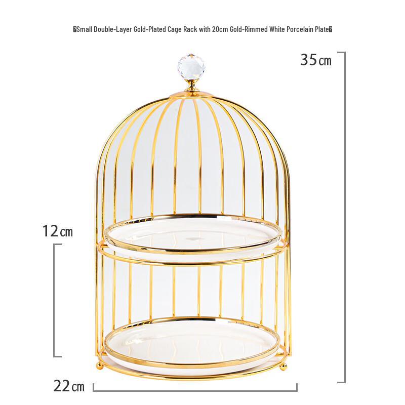 Многоуровневая подставка для десертов и закусок в виде клетки для птиц