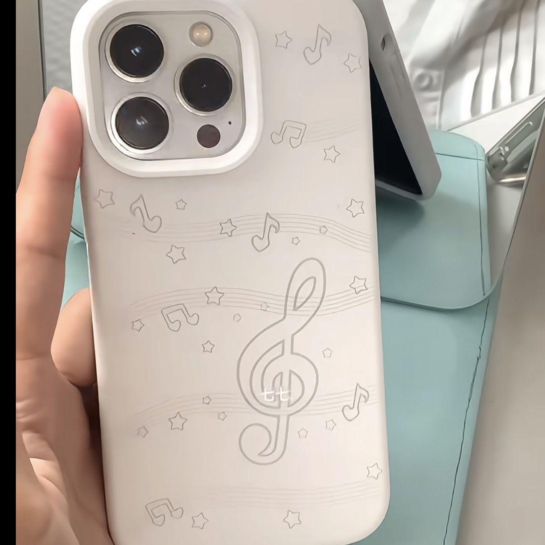 

Cartoon Glutinous Rice Shell Case for Healing Sound: Compatible with 17ProMax16, 15Pro, 14Plus, 13 iPhone 17 Air