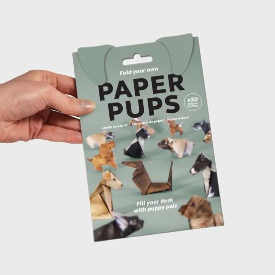 DIY Origami Animal Kit Cute Paper Kitten Origami Set 3D Dog Cat Dinosaur Paper