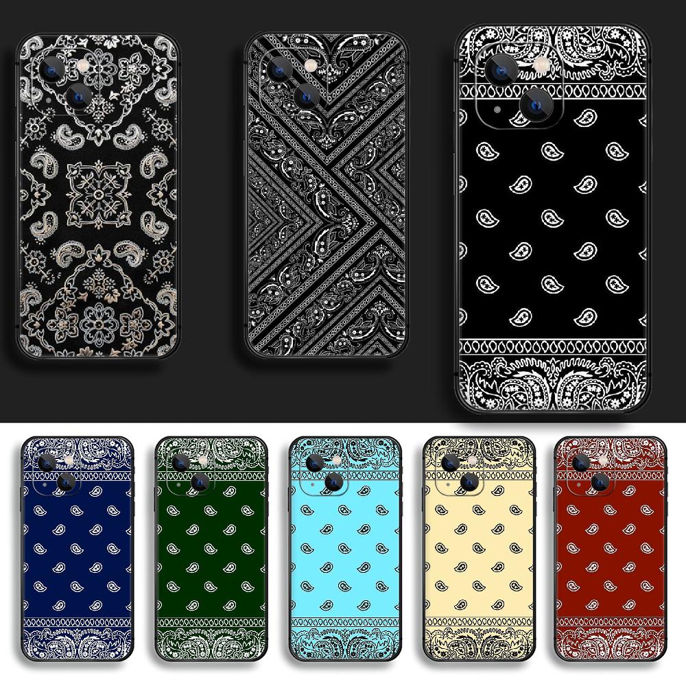 Bandana Fashion Kerchief Phone Case Cover Coque For Iphone Xiaomi Mi Samsung Galaxy Redmi Note A S 11 12 13 14 15 22 23 24 5G Pro Plus Max Fe Ultra