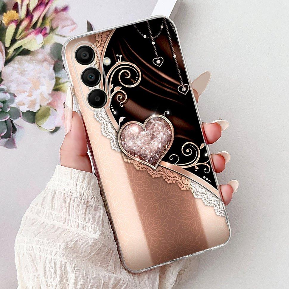 

Phone Cases For Samsung Galaxy A15 Case Love Cat Soft TPU Back Cover For Samsung A15 GalaxyA15 Case Shockproof Funda Samsung A15