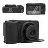 VOVMOEYA Silicone Case for Ricoh Includes 1 Protective 2 Screen and 1 Hot Shoe GRIIIx Protective Camera Protector for Ricoh Detachable Lens 9H High