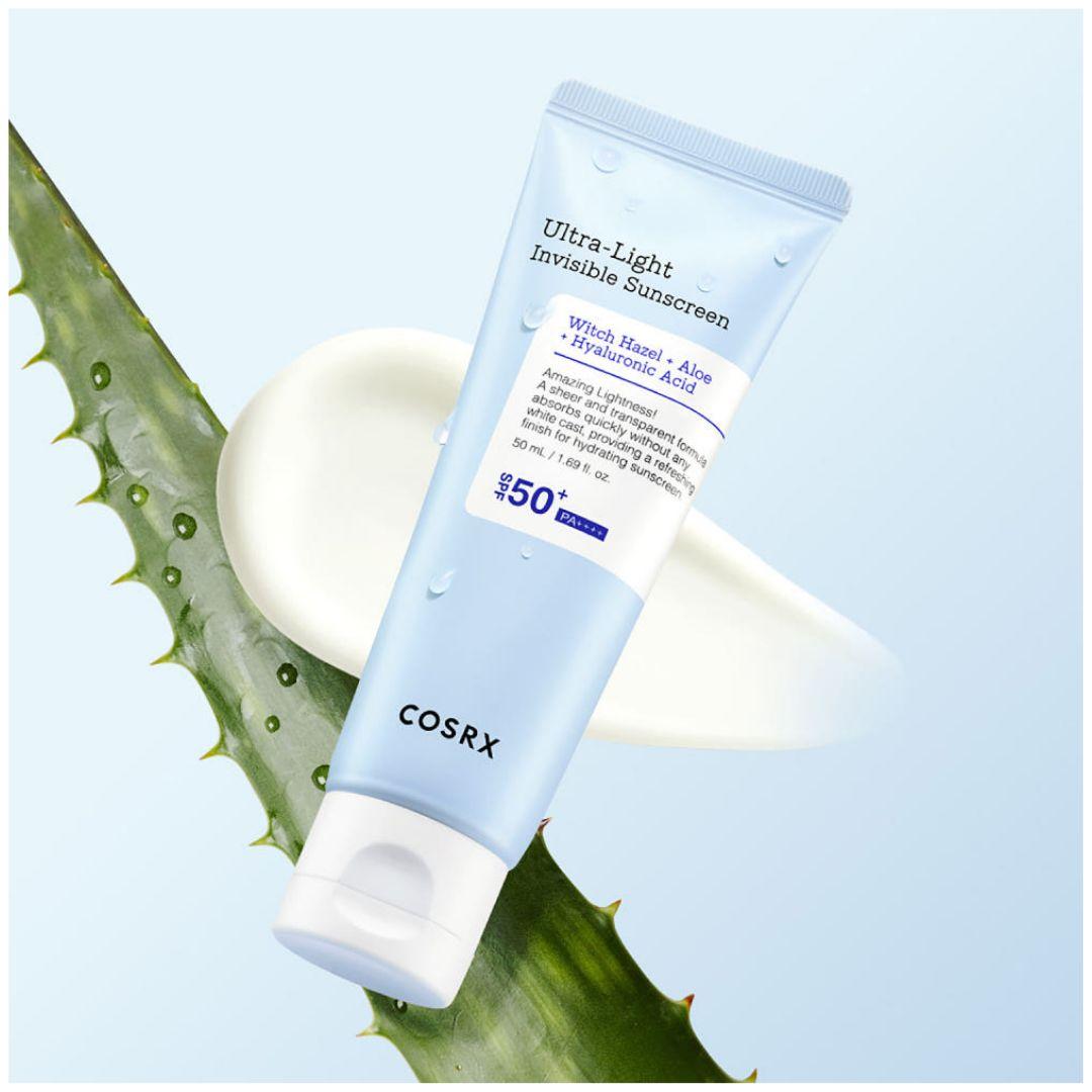 COSRX Ultra-Light Invisible Sunscreen Serum SPF50+ PA++++ Hydrating Sun Serum 50ml 1 Pack (50ml)