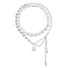 Octagram Moon Special-shaped Pearl Collarbone Chain Light Luxury Fashion Choker Sweet Cool Necklace