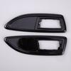 1 Pair Car Side Marker Light Repeater Indicator Surrounds Frame Gloss Black ABS Trim Fit for Vauxhall Corsa VXR D 2006-2014