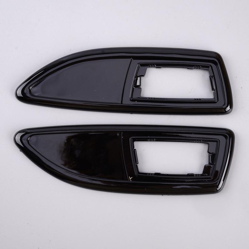 

1 Pair Car Side Marker Light Repeater Indicator Surrounds Frame Gloss Black ABS Trim Fit for Vauxhall Corsa VXR D 2006-2014