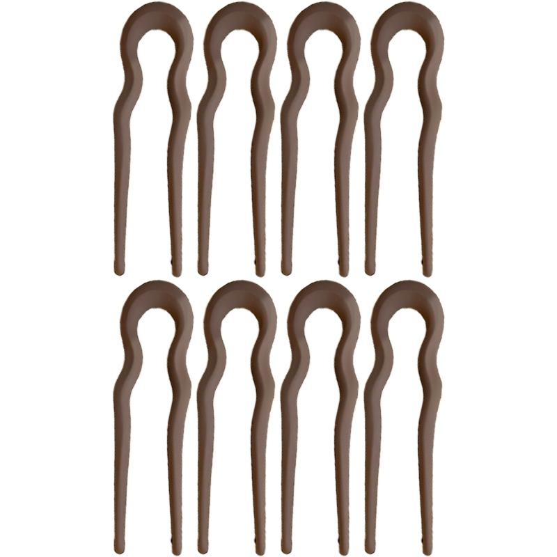 New Simple Matte Wave U-shaped Solid Color Hairpin Women Versatile Elegant Pan Hair Clip for Girl Hair Accessories