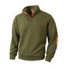 Herren Einfarbig Stehkragen Knopf Sweatshirt Hoodie Herren Sport Übergröße Lässiges Sweatshirt