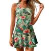 Custom Dress for Women Personalized Sleeveless Dress with Text Photo Print Custom Tropical Pattern Dress with Pocket