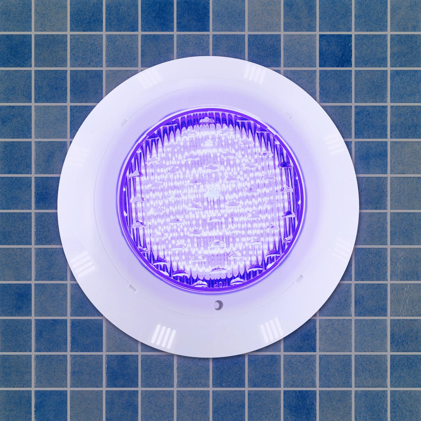 

36W RGB LED Pool Light with 120° Wide Luminous Angle,Vertical Striped Design LED Underwater Light, Pool Lighting Fixture білий