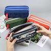 Double Zipper Camouflage Canvas Pencil Case Boys Pencil Bag School Stationery Bag Student Pen Case School Supplies Storage Bags