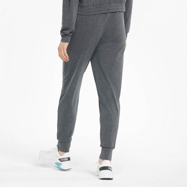 Puma Solid Color Jogging Fitness Tapered Pants Women Bottoms Gray 521626-01