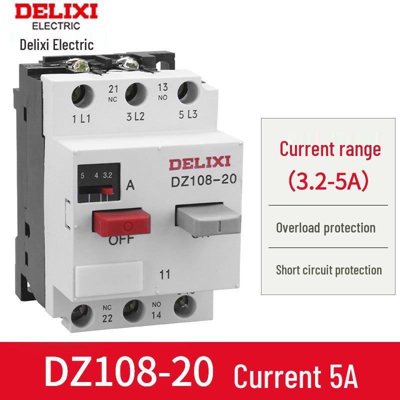 Delixi DZ108-20 Three-Phase Motor Protector Switch CDV2S Circuit Breaker CDP6-32
