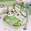 12-Layer Penicl Case Large Opening Multi-Compartment Stationery Bag Stationery Organizer Large Capacity Pen Bag Students