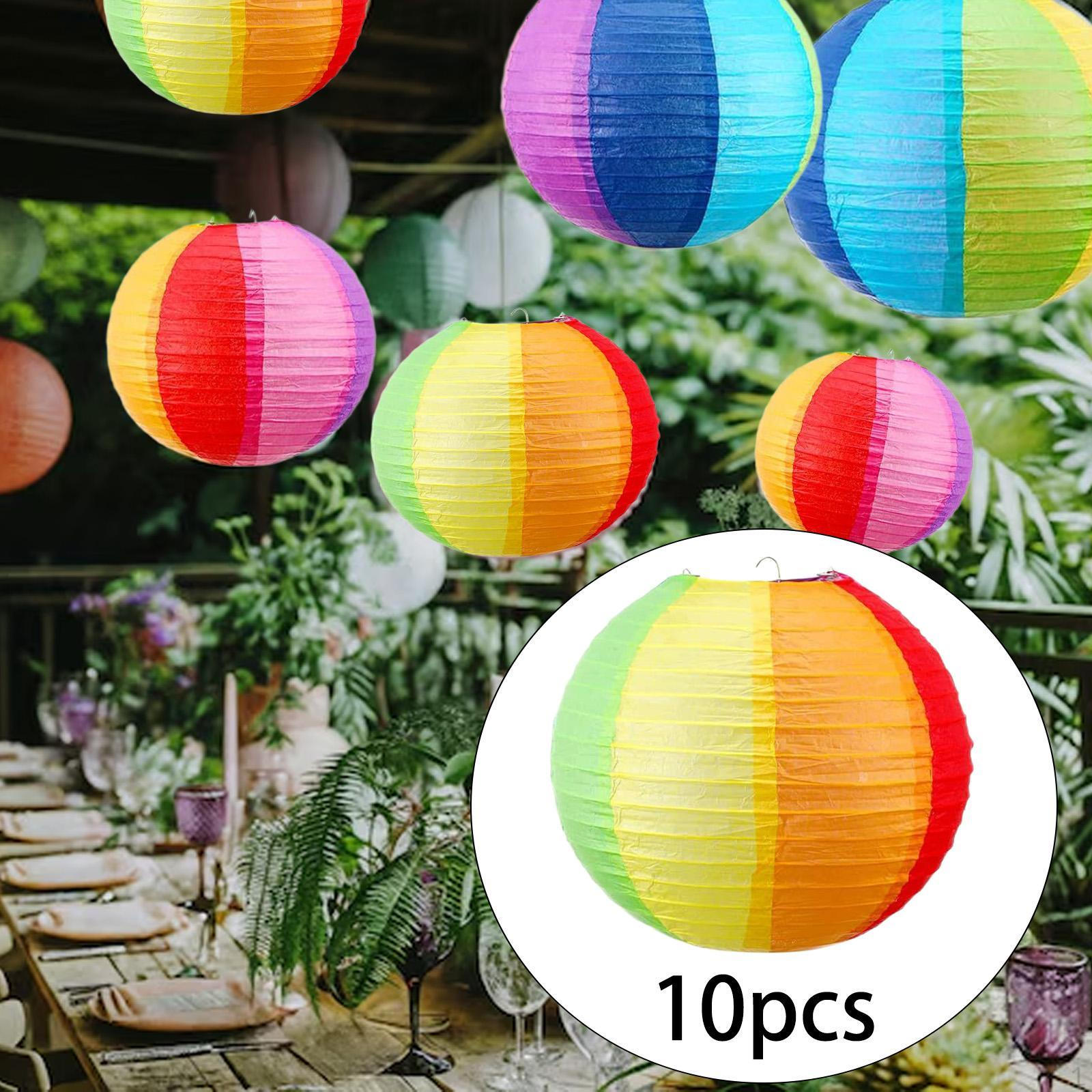 

10x Шары Бумажные фонарики Компактные Цветные Помпоны для Дня рождения Садовой вечеринки 15CM