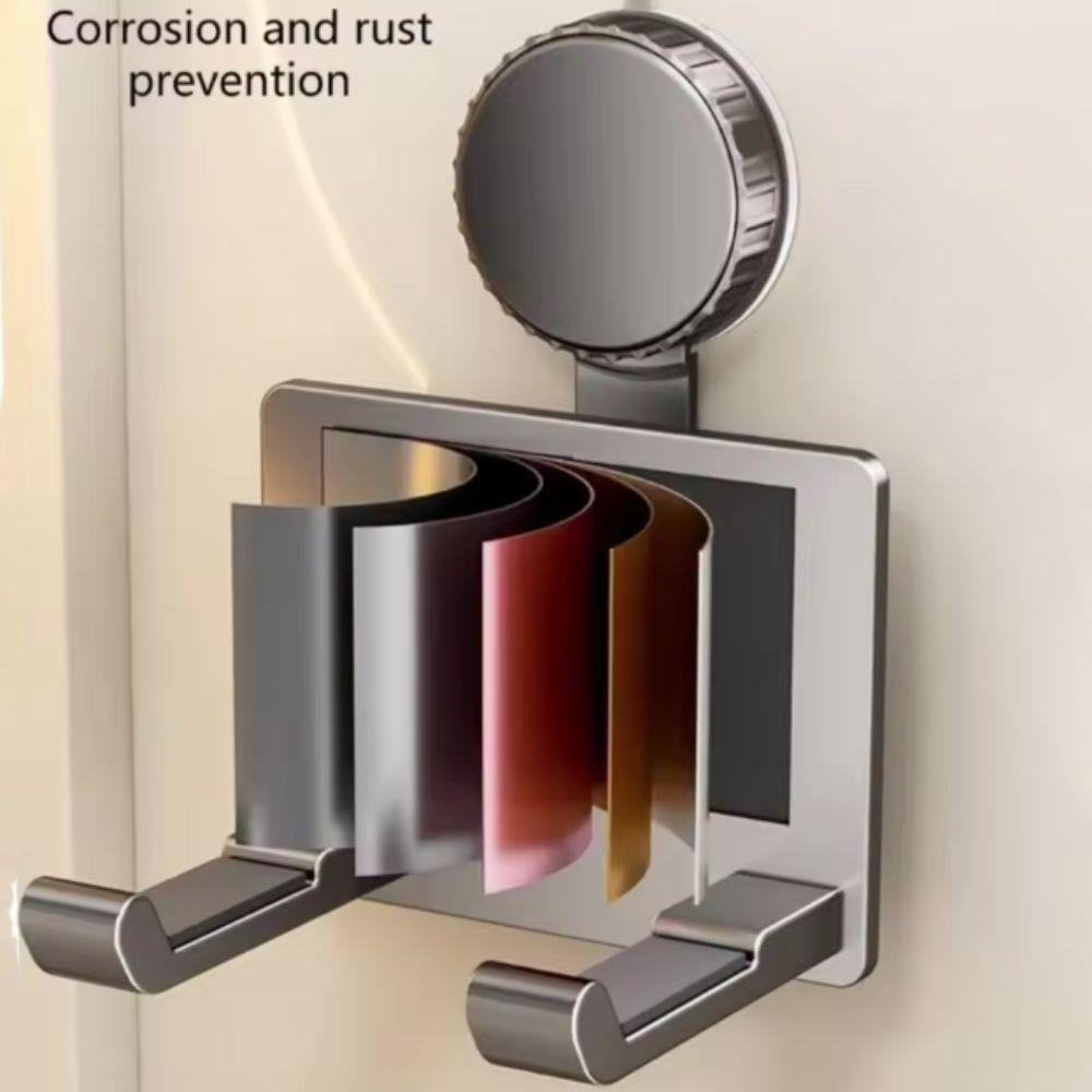 Punch-Free Suction Cup Hair Dryer Holder Aluminum Hair Dryer Rack  Bathroom