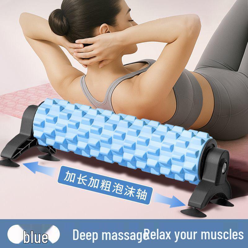 Wall-Mounted EVA Suction Cup Foam Roller for Deep Tissue Massage and Yoga Relaxation 55x20x15