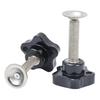 Pressure-Fit Hex Rubber Star Knob Handle for Adjustment