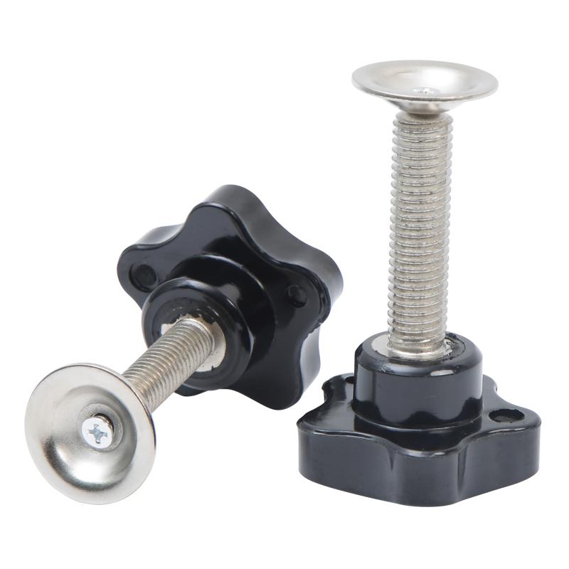 Pressure-Fit Hex Rubber Star Knob Handle for Adjustment