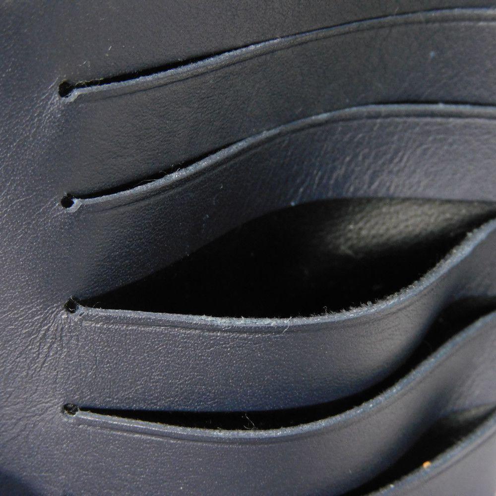 Used 12564 Portefeiulle Braza N63506 7940 New Logo White Navy Bifold Damier Coast Blue Marine Men's from Japan AUTHENTIC