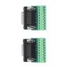 Screw Terminal DB9 Connector Adapter Breakout Connector for RS232 RS485 Electronic Component