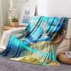 Lucario  Print Flannel Blanket, High quality Comfortable for All Seasons, Home Decor, Warmth and Comfort