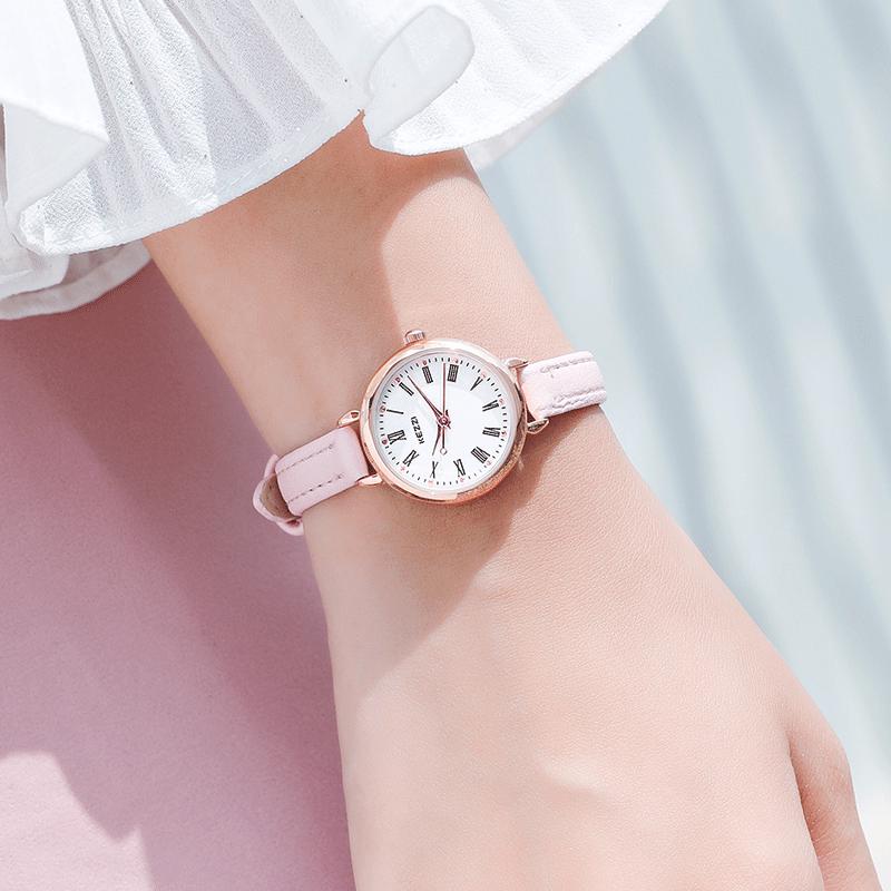 Kezzi Women's French Niche Watch: Elegant Minimalist Dial, Mori Girl Style, Light Luxury for Female Students