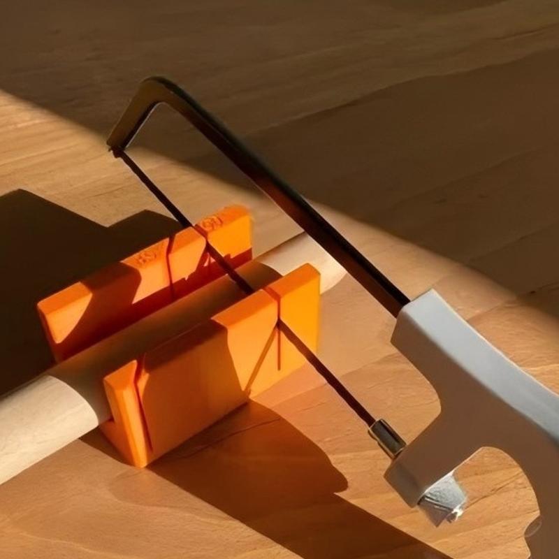 90 Degree And 45 Degree Angles Cutting Guide Compacts Woodworking Miter Box For Precise Straight And Miter Cut Enduring