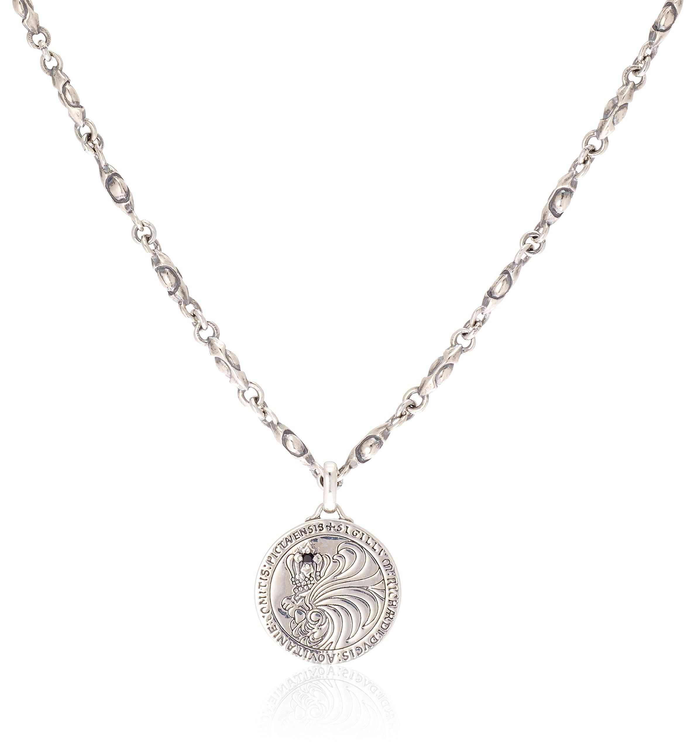 

LION HEART Howl Silver Howl Coin Necklace 01NE0531BK [Lion Heart] (Kiva Chain)