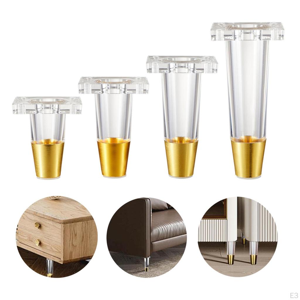 Acrylic Furniture Leg for Chair And Sofa, Design TV Cabinet Wardrobe