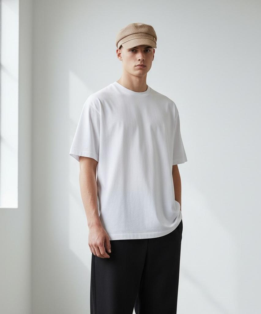 Yunibeosyeolkemiseuteuli Paper Logo Beige Marine Cap