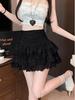 Women's High Waist Mesh Lace Skirt - Summer Ballet Style
