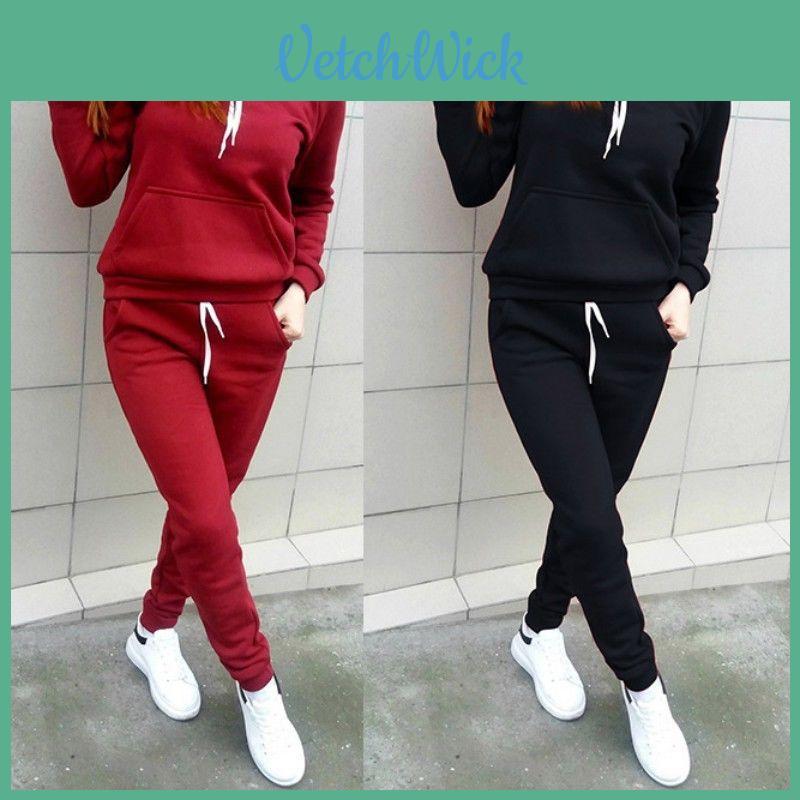 Elegant Women's Fashion Tracksuit Ensemble Luxury Hoodies Sweatshirt And Pant Set