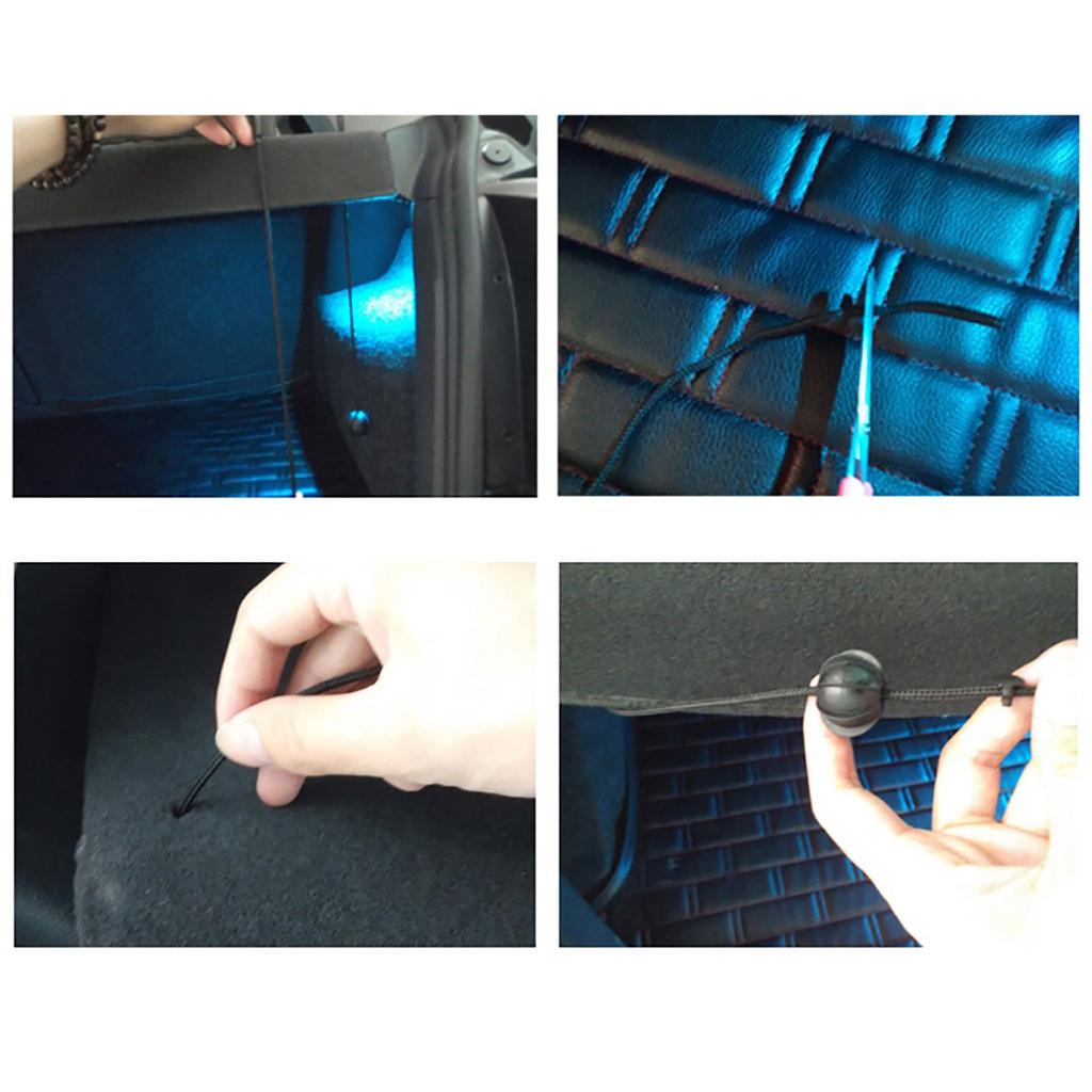 Car Parcel Shelf Cord Interior Rear Parcel Shelf String Tonneau Cover Strap Cord Hanging Rope Car Part for 6 GTI R20