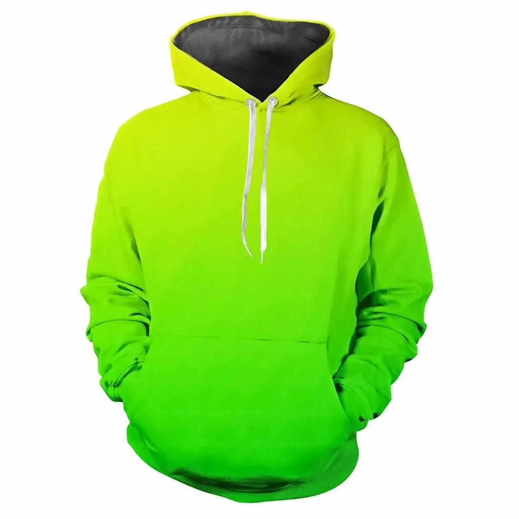 Trendiger Herren-Hoodie mit gedruckten, farbwechselnden Mustern, Digitaldruck, lässig, langärmelig mit Kapuze, dicker Stoff, Oberteile