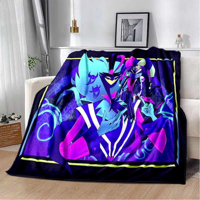 Helluva Boss Blitzo Adult Animation Soft Plush Blanket,Flannel Blanket Throw Blanket for Living Room Bedroom Bed Sofa Picnic Kid