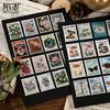 46 pcs Vintage stamp style Stickers pack Decorative Hand Account Diary Album handmade Diy Scrapbooking accessories