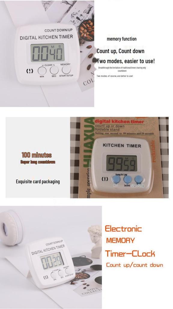 Multifunctional Electronic Timer: Kitchen, Beauty, Laboratory