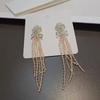 Sparkling Tulip Tassel Flower Earrings Show Face Small Fashion Earrings Accessories for Women