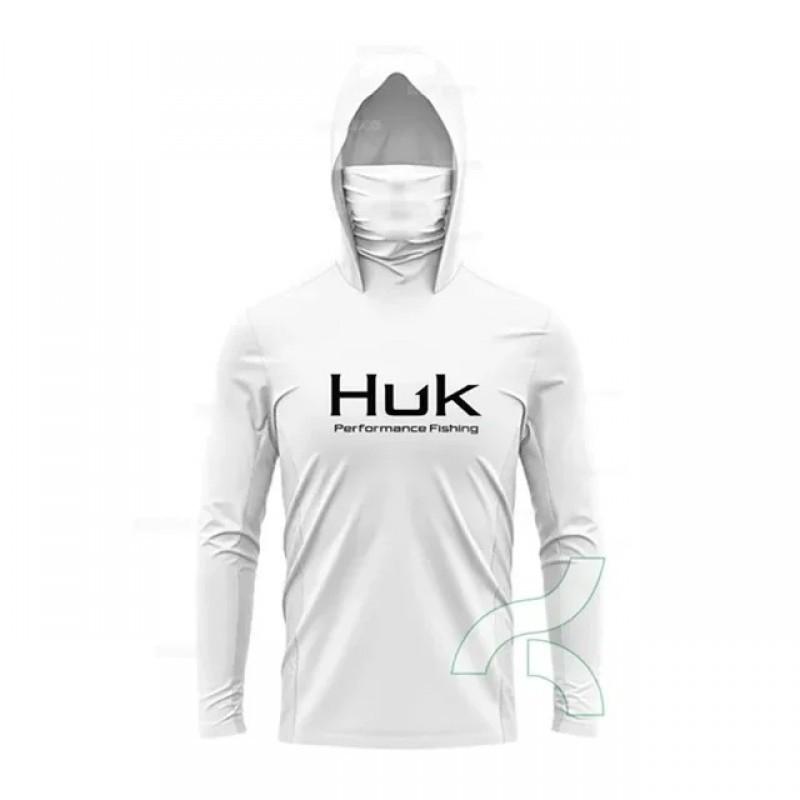 

Huk Camouflage Sunscreen Fishing Clothes Mask Collar Outdoor Hoodie Light Long-sleeved Luatui XXXL