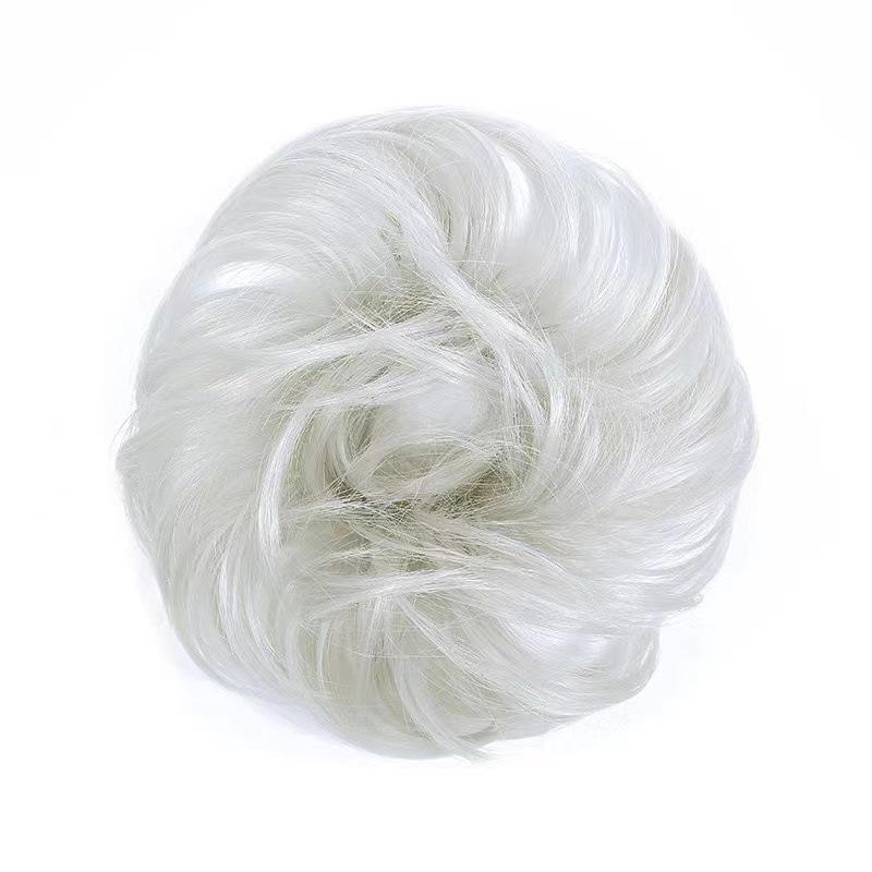 Elastici per Capelli Moda Europei e Americani - Elastici Morbidi e Spettinati per Donne, Accessori per Chignon e Parrucche, Stile Fiore a Bocciolo