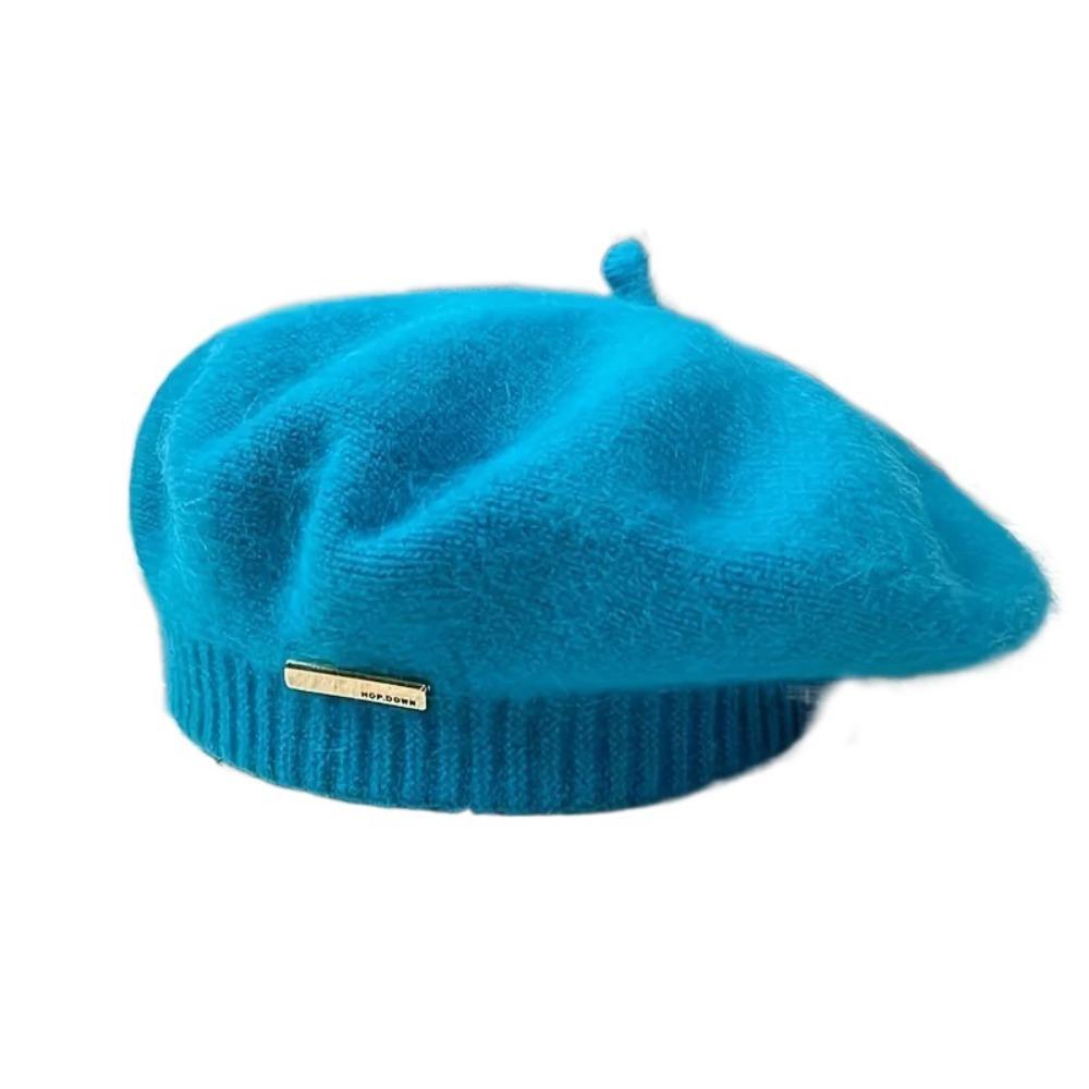 Модная фетровая беретка из полиэфирного волокна, винтажная однотонная шапка, теплая, дышащая, зимняя