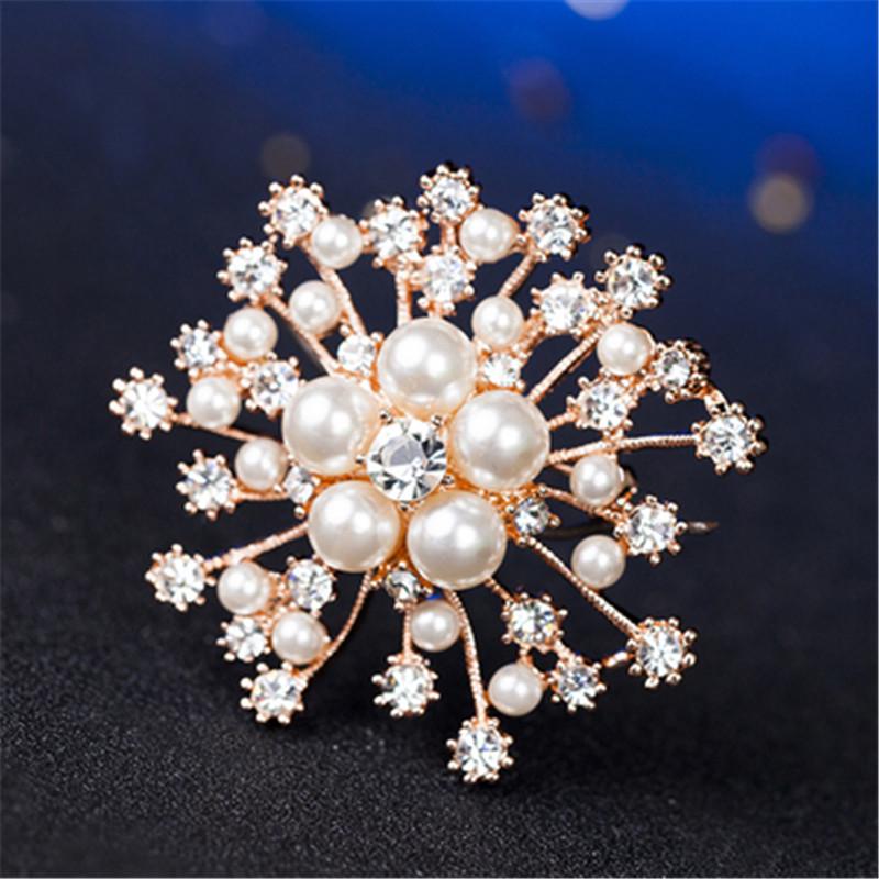 

Универсальная брошь-снежинка со стразами - Модный аксессуар для женских костюмов