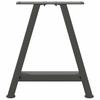 Vidaxl Coffee Table Legs, 2 Pcs, Anthracite, 38X(42-43) Cm, Steel