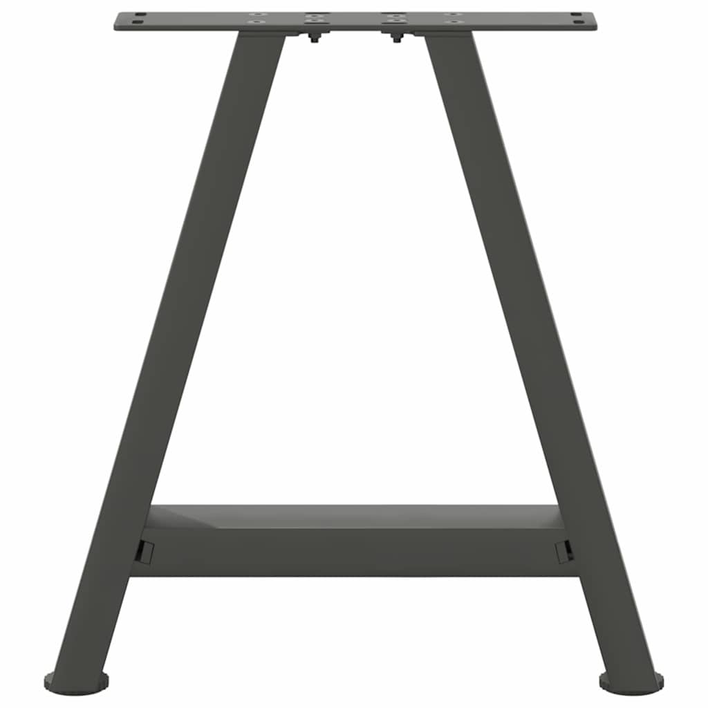 Vidaxl Coffee Table Legs, 2 Pcs, Anthracite, 38X(42-43) Cm, Steel
