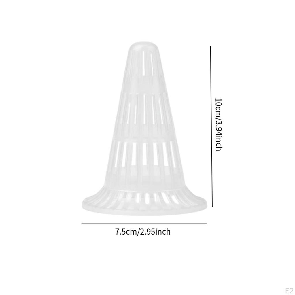 10 Cone-Shaped Flower Pot Mesh Inserts, Drainage Covers, Protection, Convenient to Use