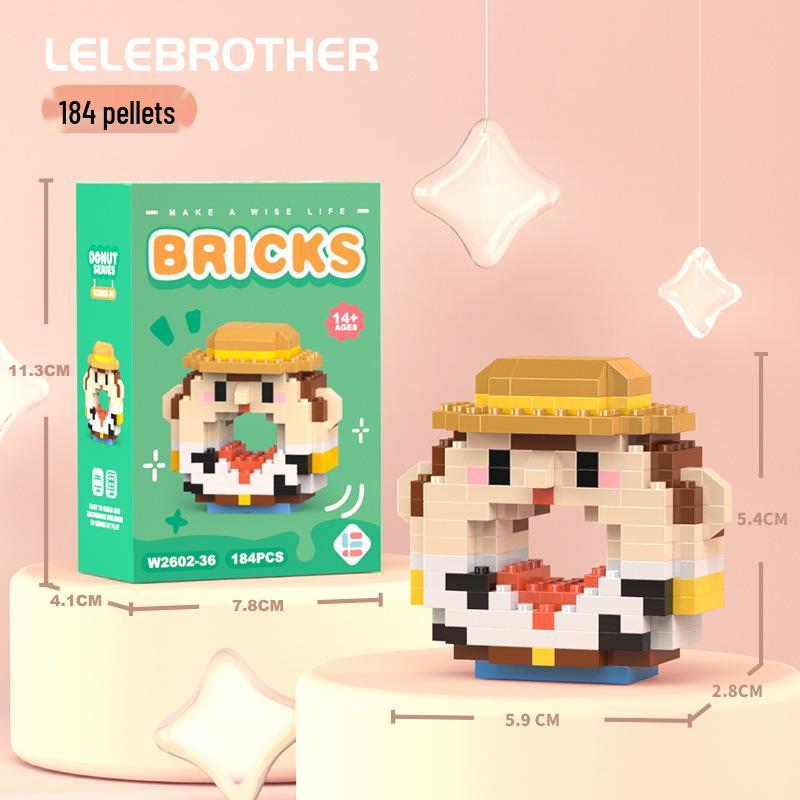 Compatible Lego Micro Building Block Cartoon Figurines - Children's Educational Desktop Toys