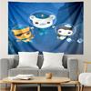 Octonauts Print Tapestry, Backdrop, Easy Setup, Ideal for Bedroom, Office & Living Room, with Aesthetic Wall Hanging Decor.