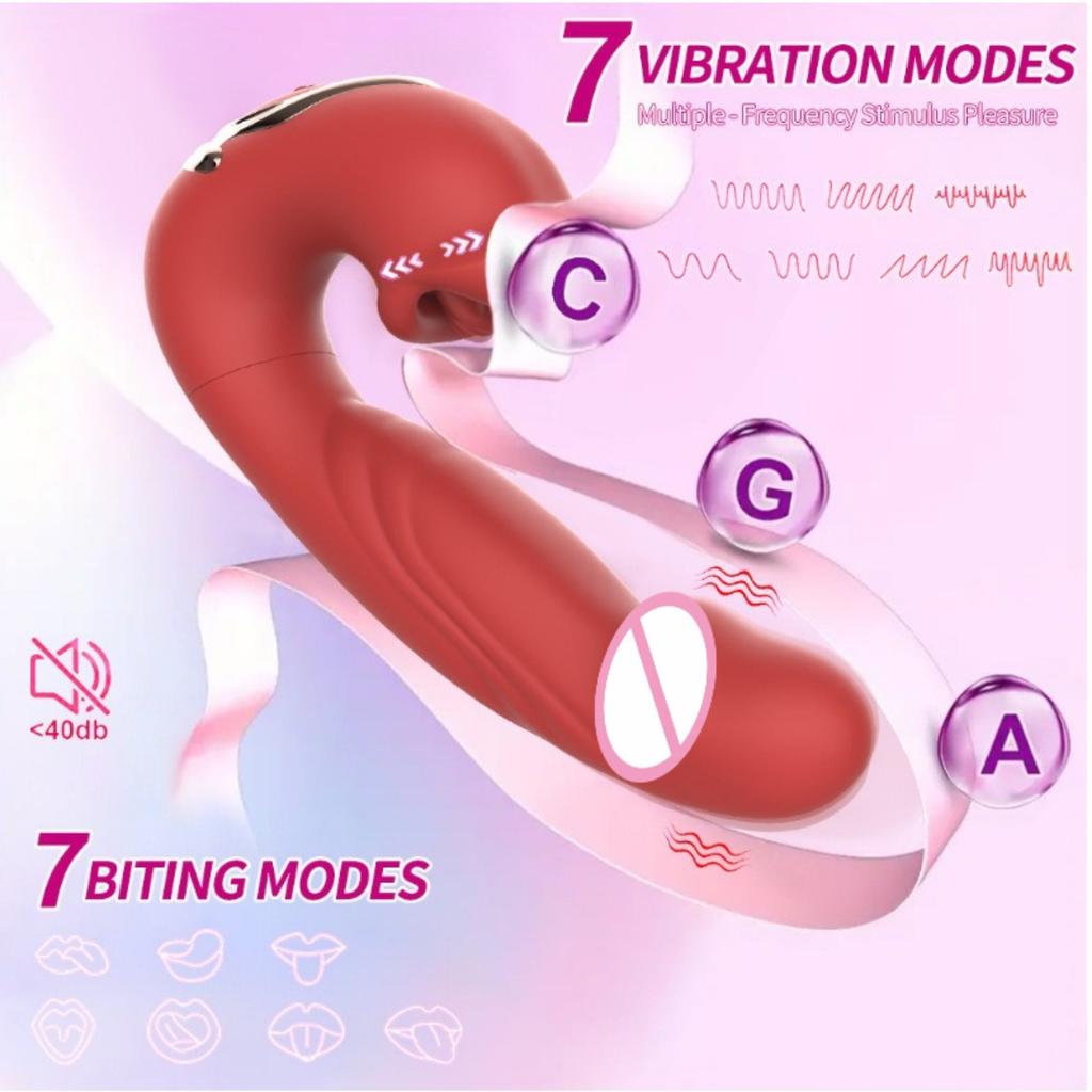 3 In 1 Tongue Licking Vibrator Telescopic Dildos Vibrating Anal Plug G Spot Vagina Clitoris Massager Adults Sex Toys for Women
